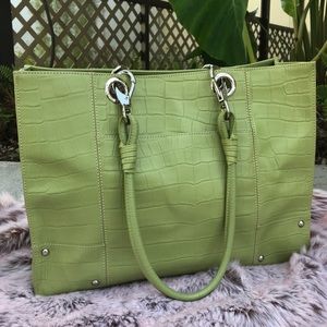 Wilson’s Leather Embossed Croc Laptop Tote